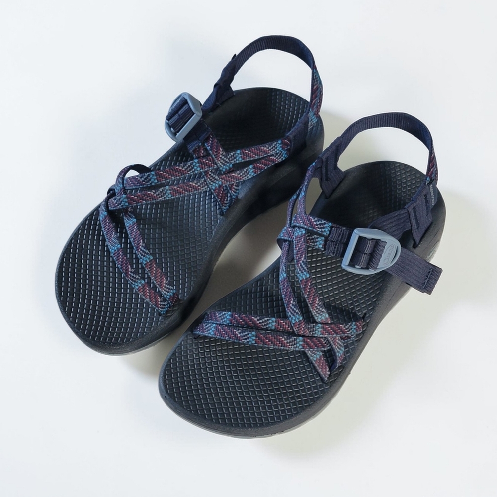 Chaco Z Cloud X Sandals, Adjustable Straps In Lean Navy, Women's 8